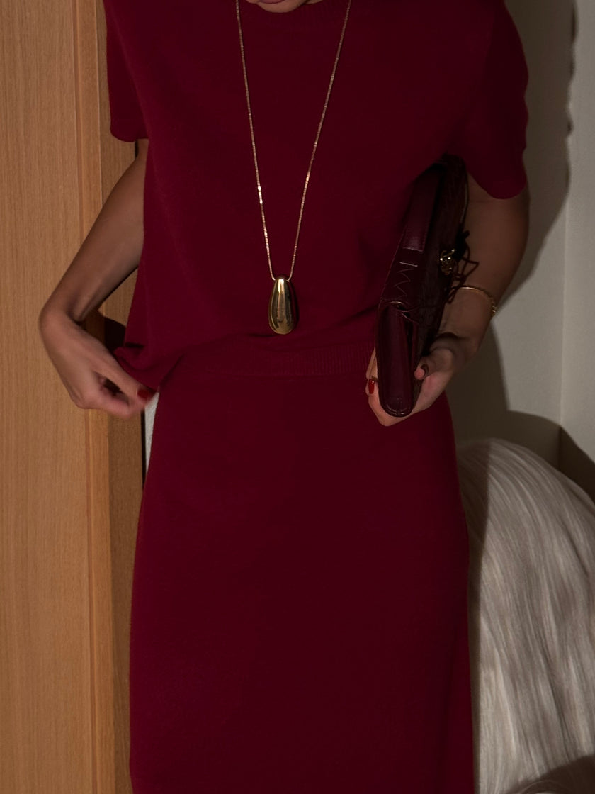 ALINA jumper, burgundy