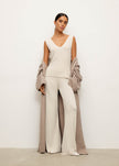 AMARA knitted coat, beige