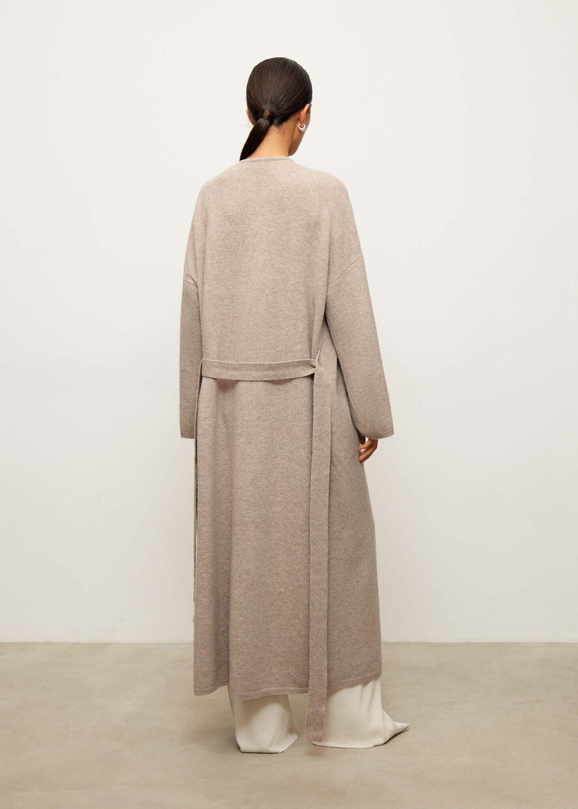 AMARA knitted coat, beige