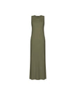 NARINA round-neck cashmere-blend dress, khaki