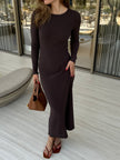 PETRA long sleeve dress, ardesia
