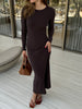 PETRA long sleeve dress, ardesia