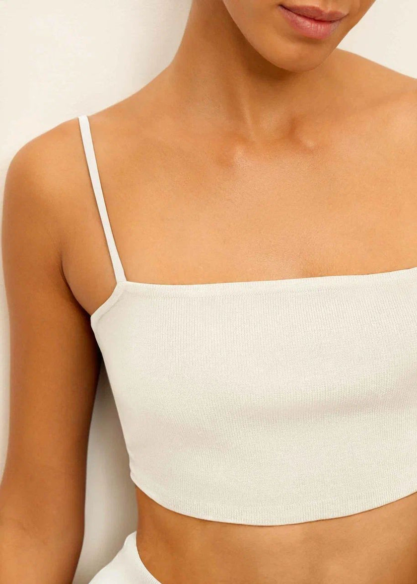 MOLLY bandeau top, milk