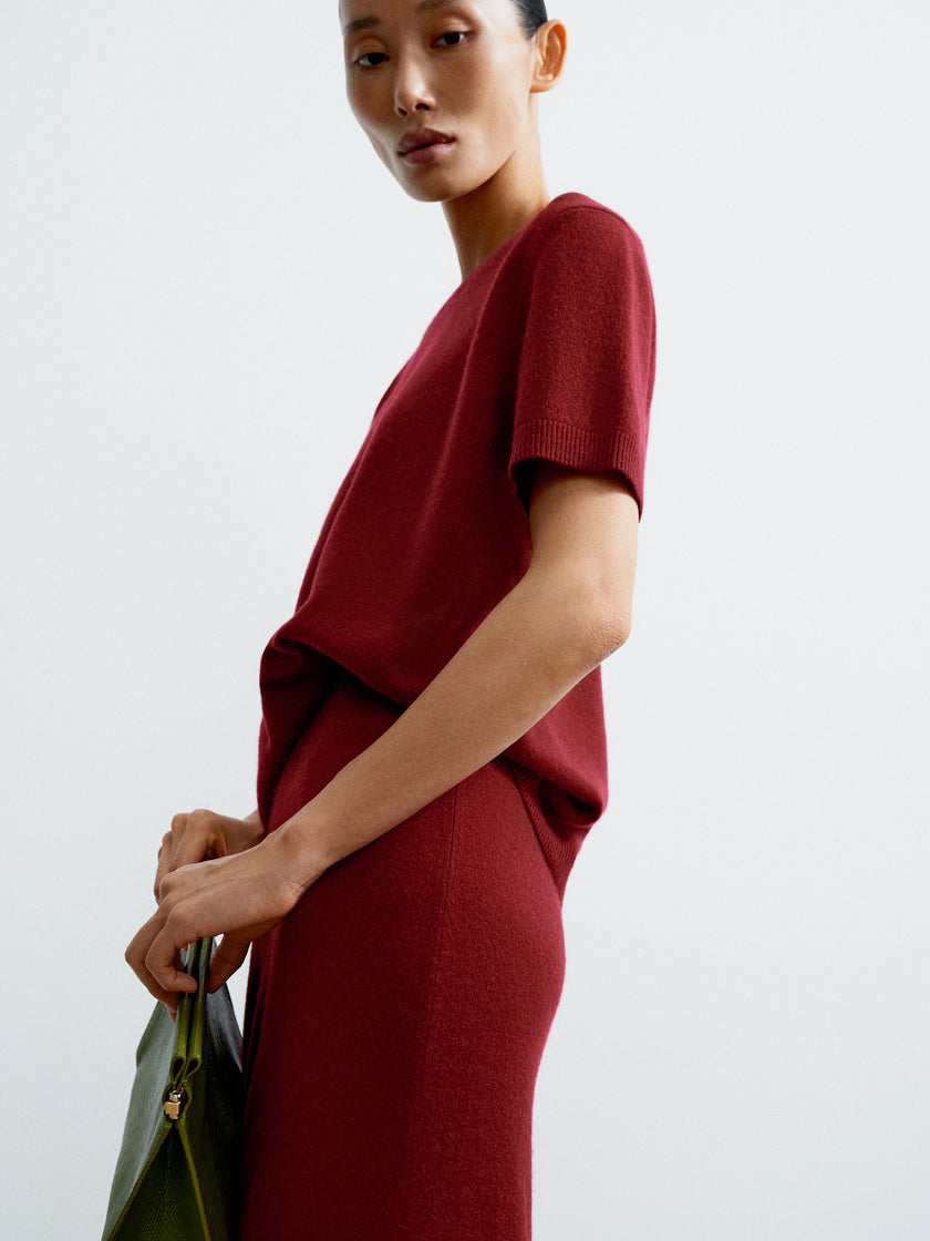 ALINA jumper, burgundy