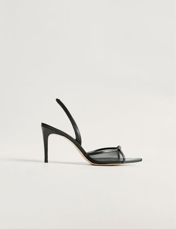 RIMMA mesh heeled sandals, black