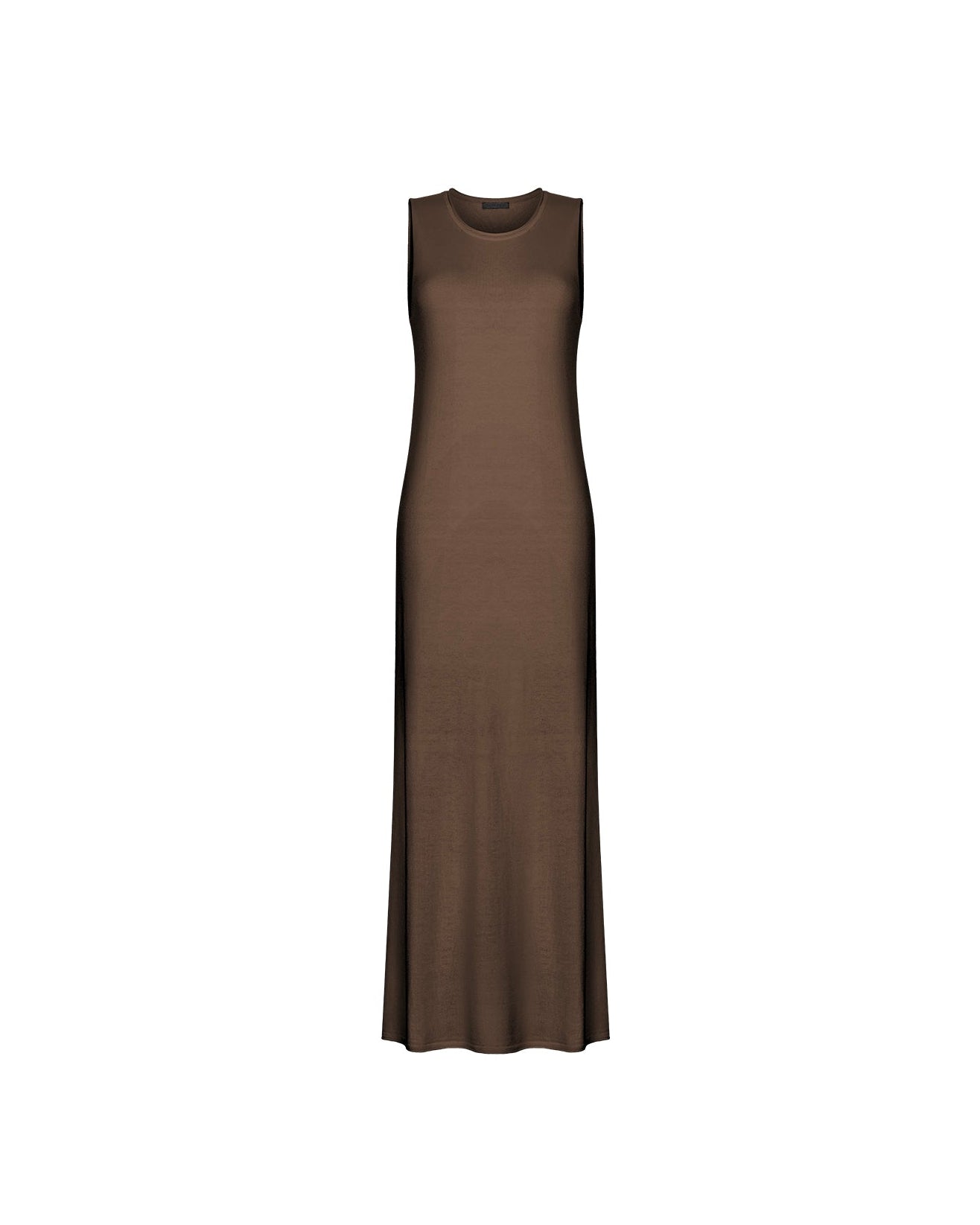 NARINA round-neck cashmere-blend dress, warm gray