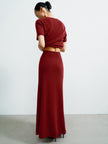 ALINA skirt, burgundy