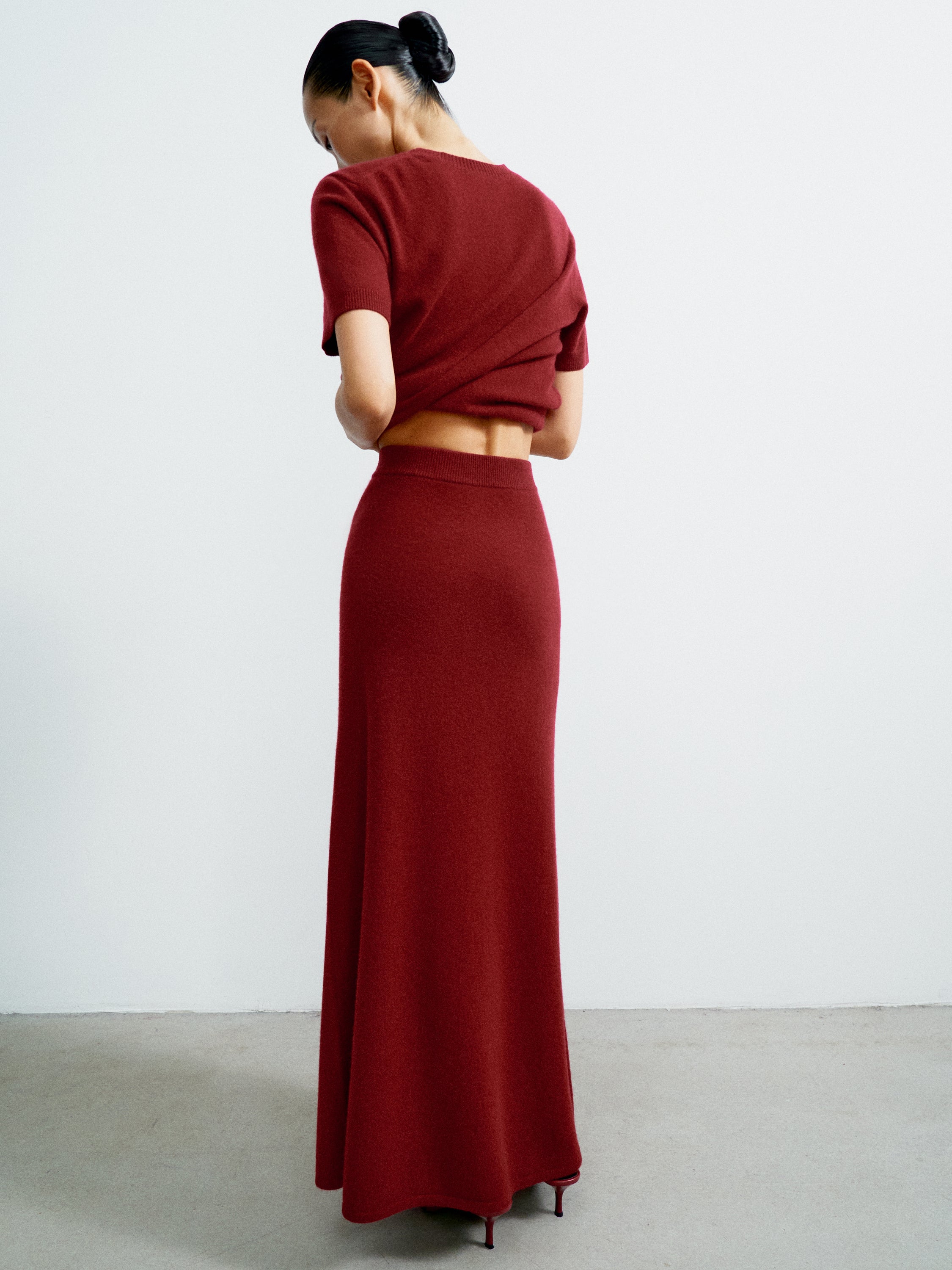 ALINA skirt, burgundy