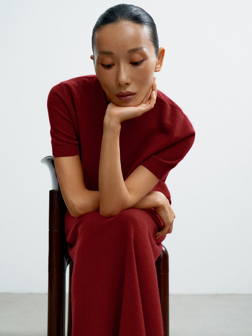 ALINA jumper, burgundy