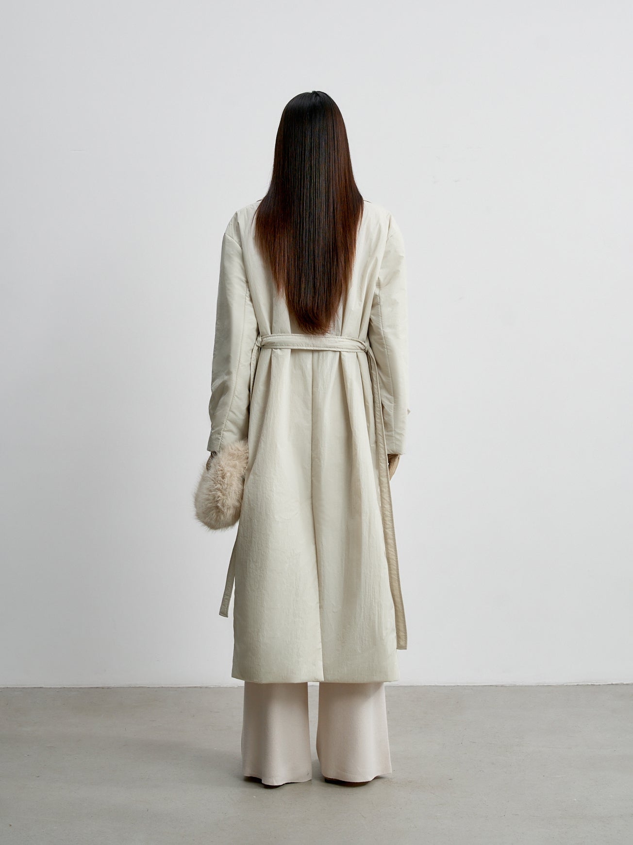 VANESSA lightweight down jacket, milk