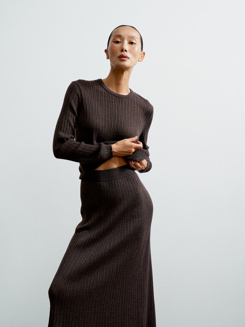 SHANTY skirt, chocolate