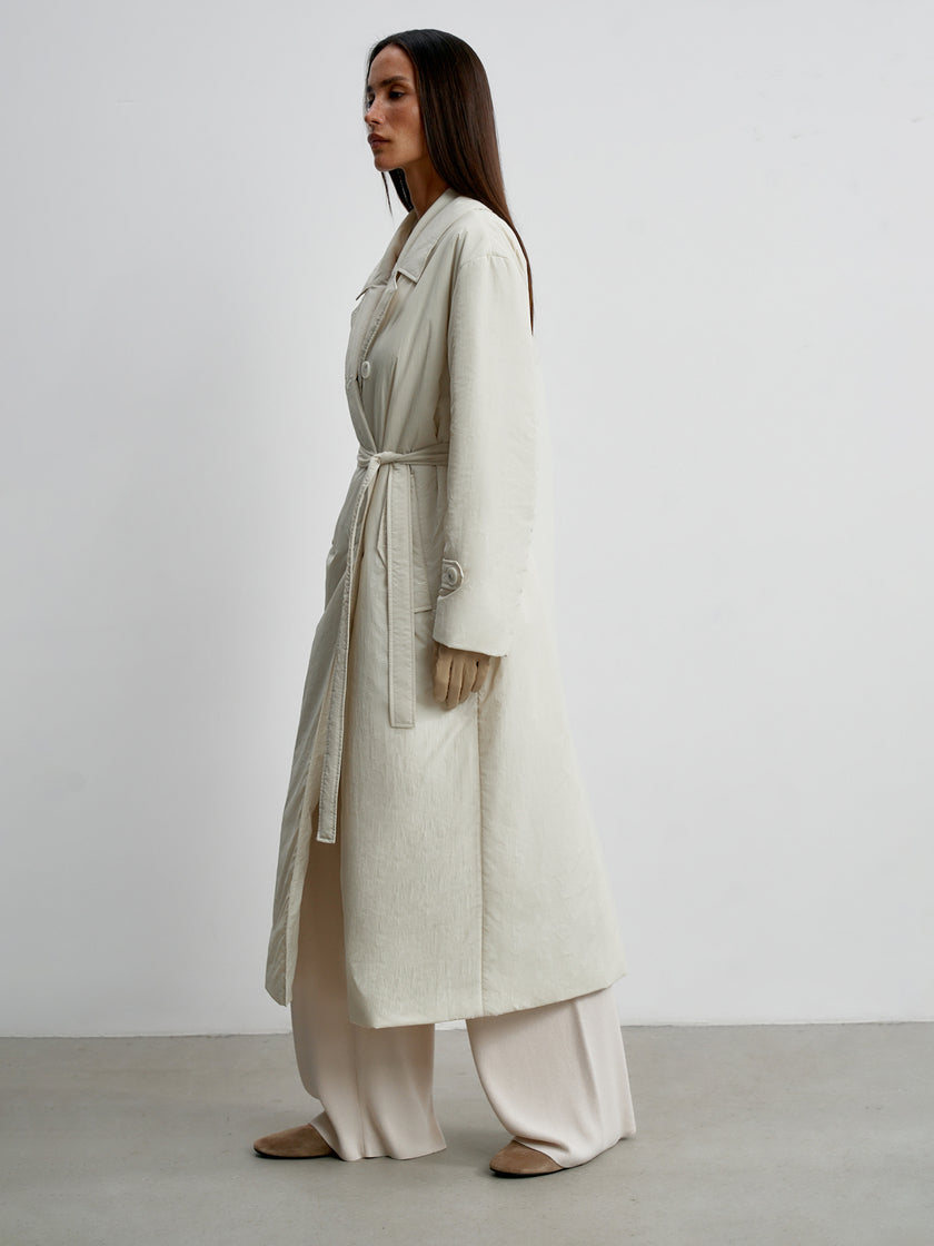 VANESSA lightweight down jacket, milk