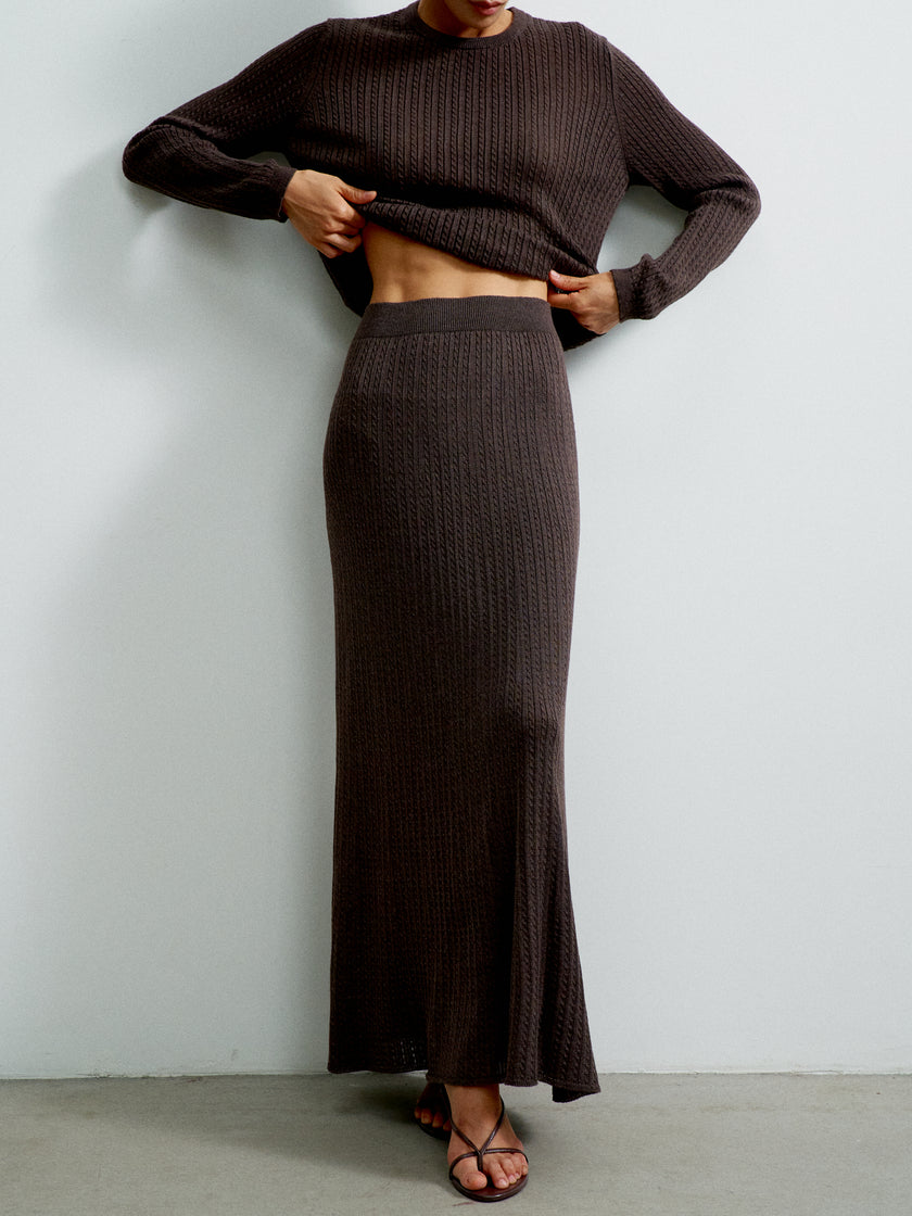 SHANTY skirt, chocolate