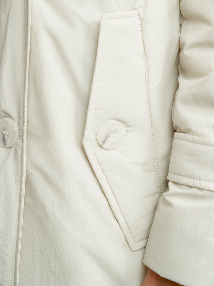 VANESSA lightweight down jacket, milk