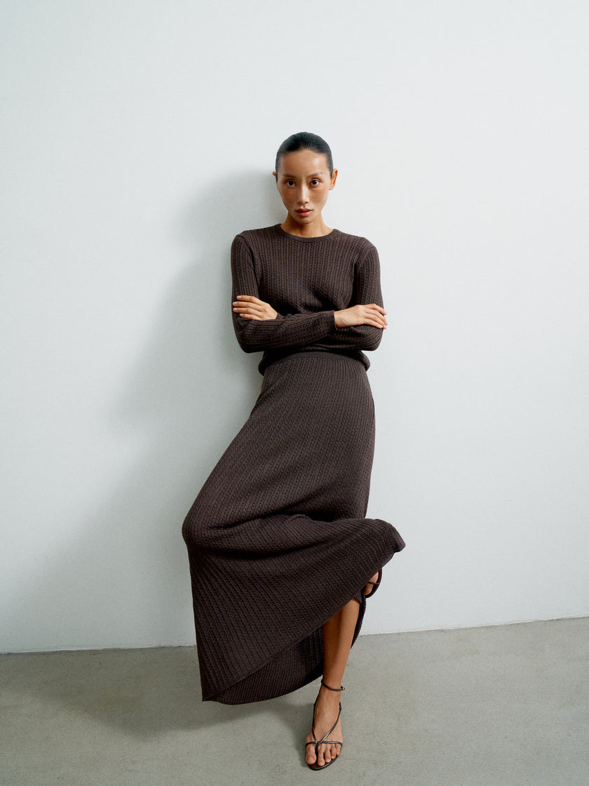 SHANTY skirt, chocolate