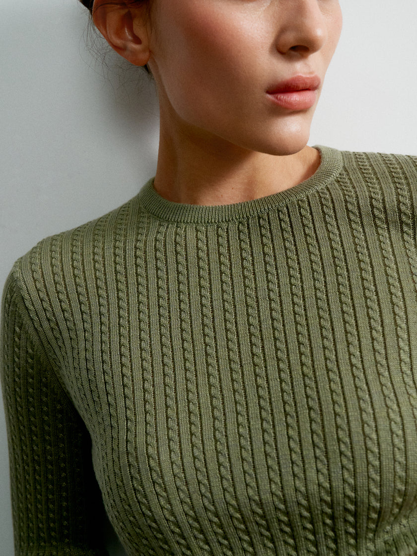 SHANTY long sleev jumper, khaki