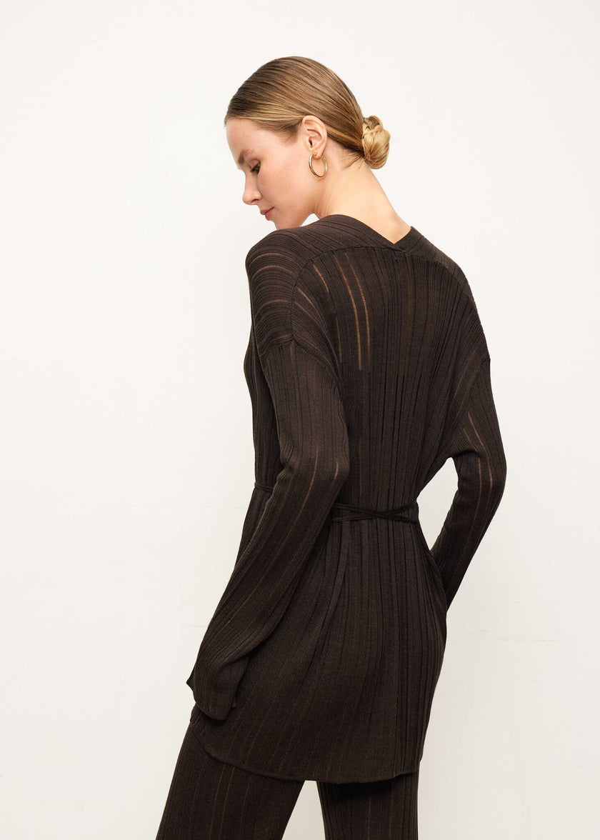 BALI cardigan, chocolate