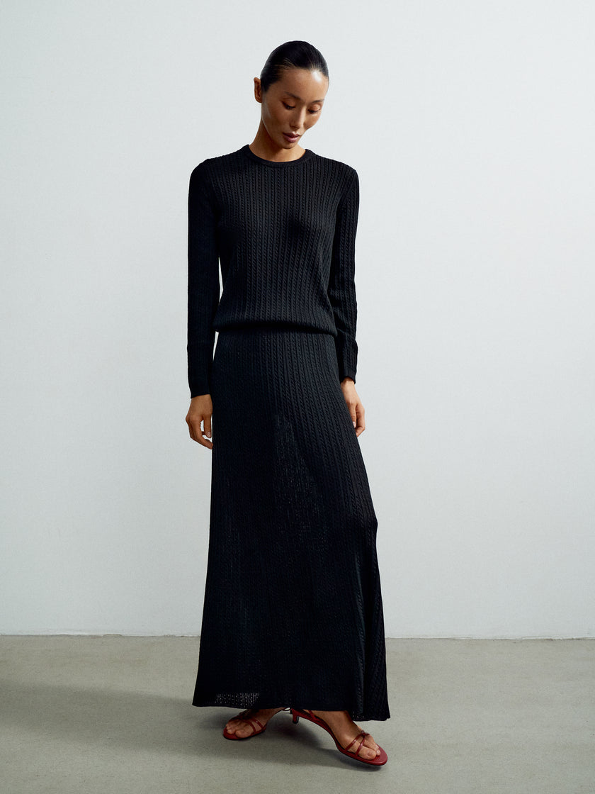 SHANTY long sleev jumper, black