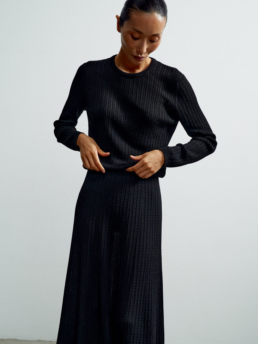 SHANTY long sleev jumper, black