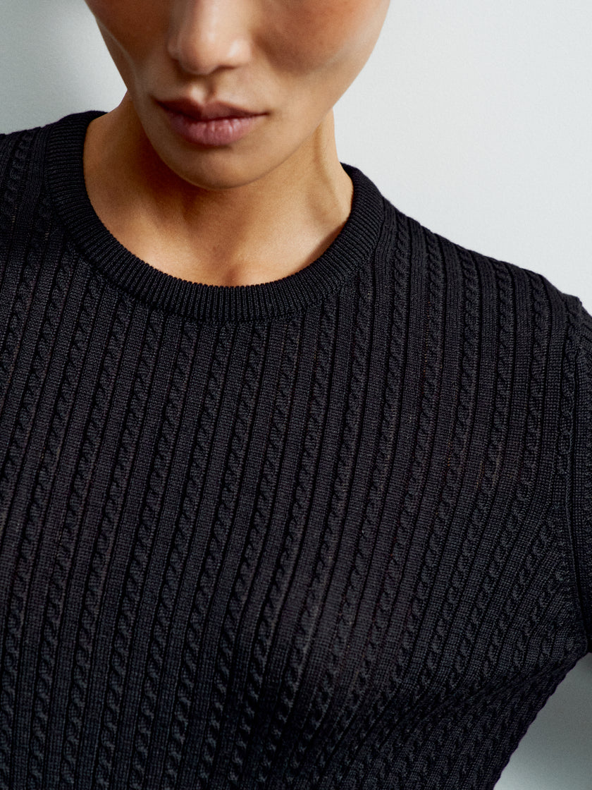 SHANTY long sleev jumper, black