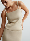VALERA top, beige