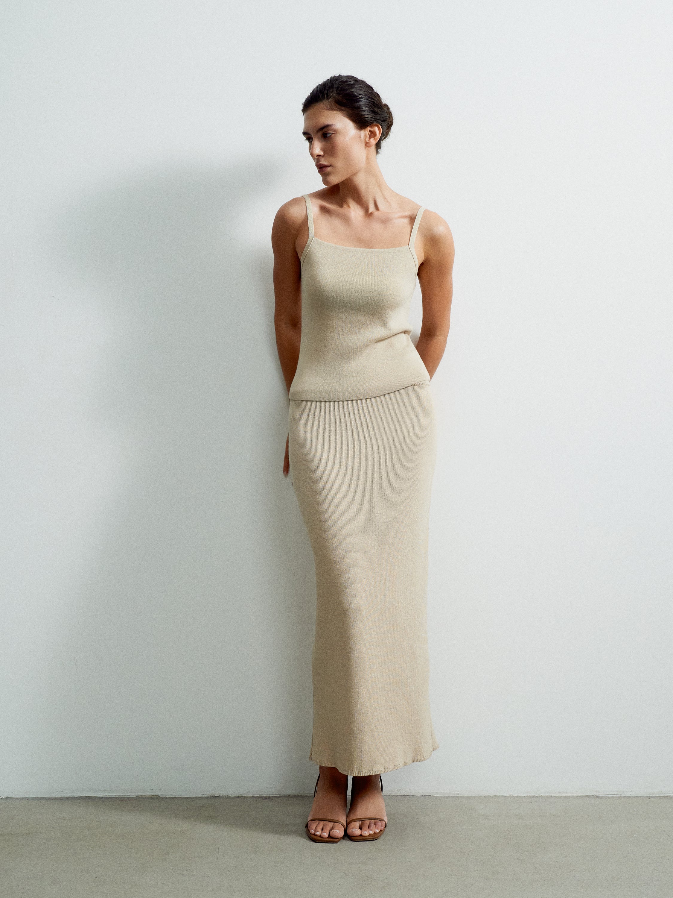 VALERA top, beige
