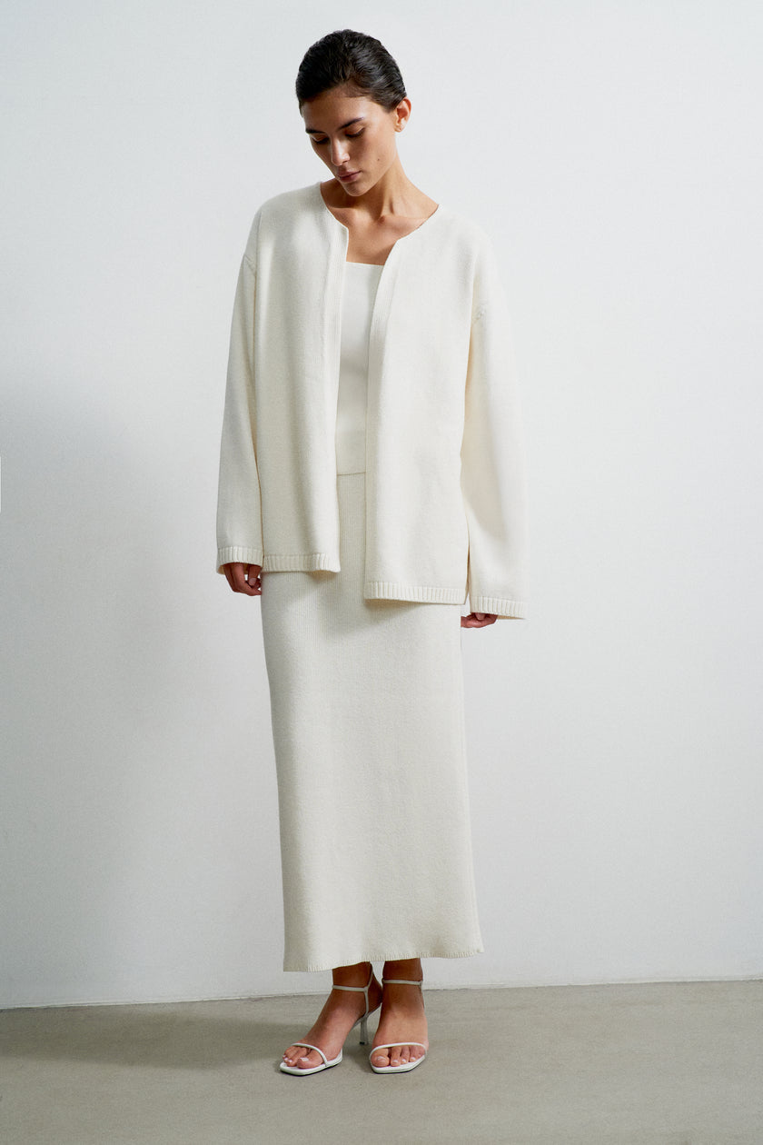 VALERA cardigan, milk