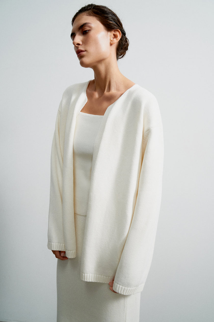 VALERA cardigan, milk