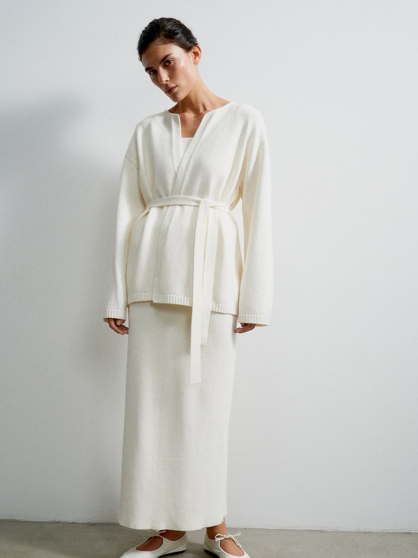 VALERA cardigan, milk