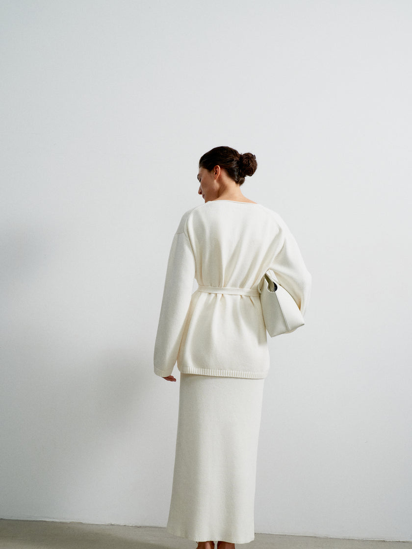 VALERA cardigan, milk