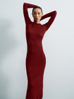 ZELMA dress, burgundy