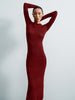 ZELMA dress, burgundy