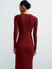 ZELMA dress, burgundy