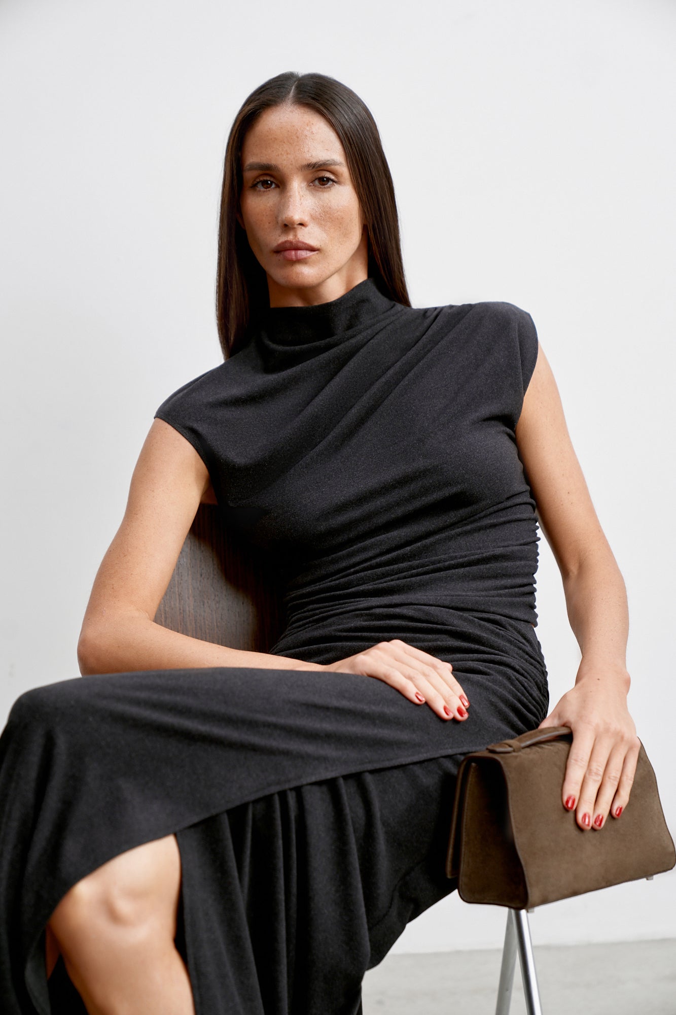 NAOMI blouse, anthracite