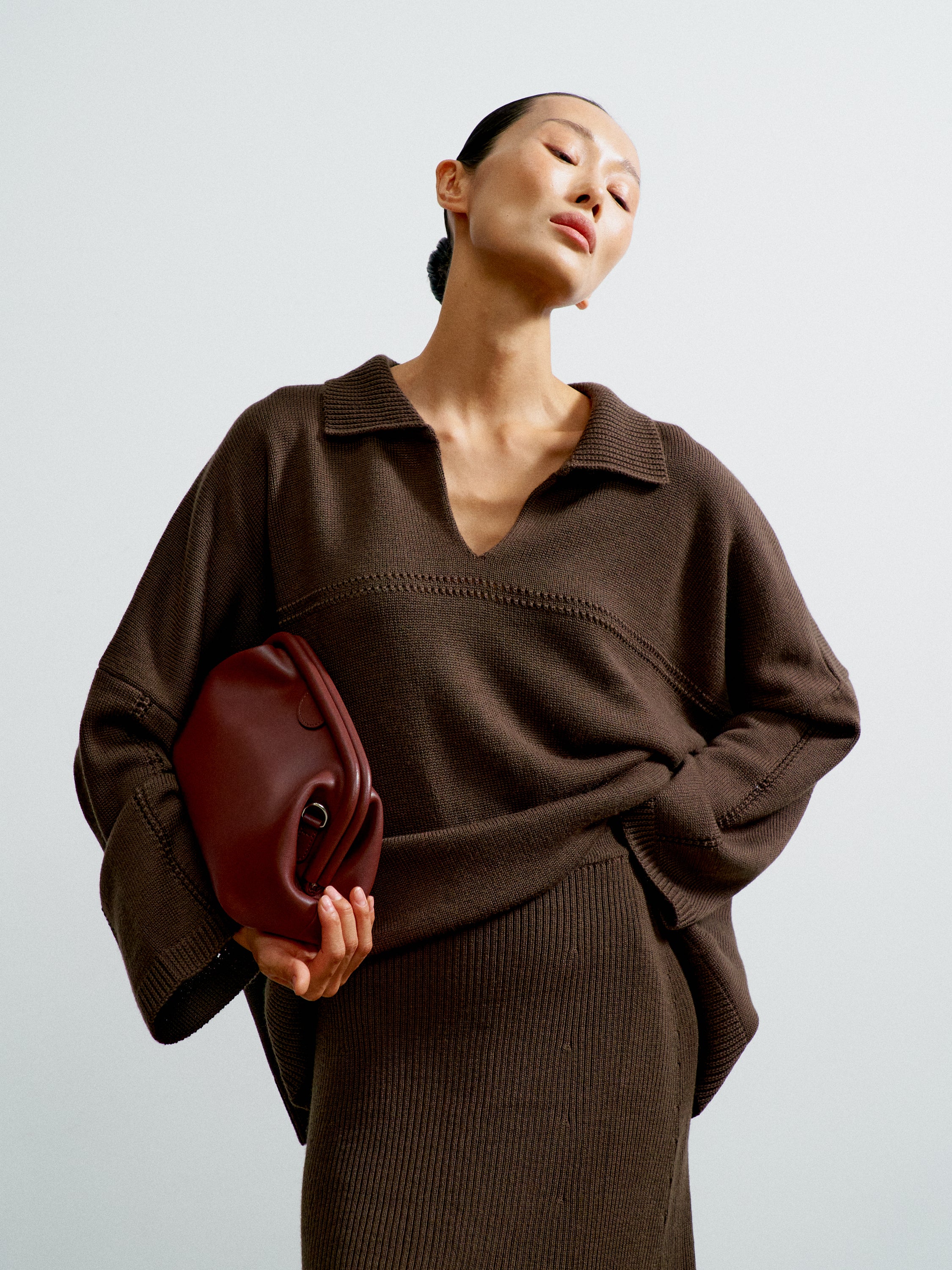 ANDREA jumper, chocolate