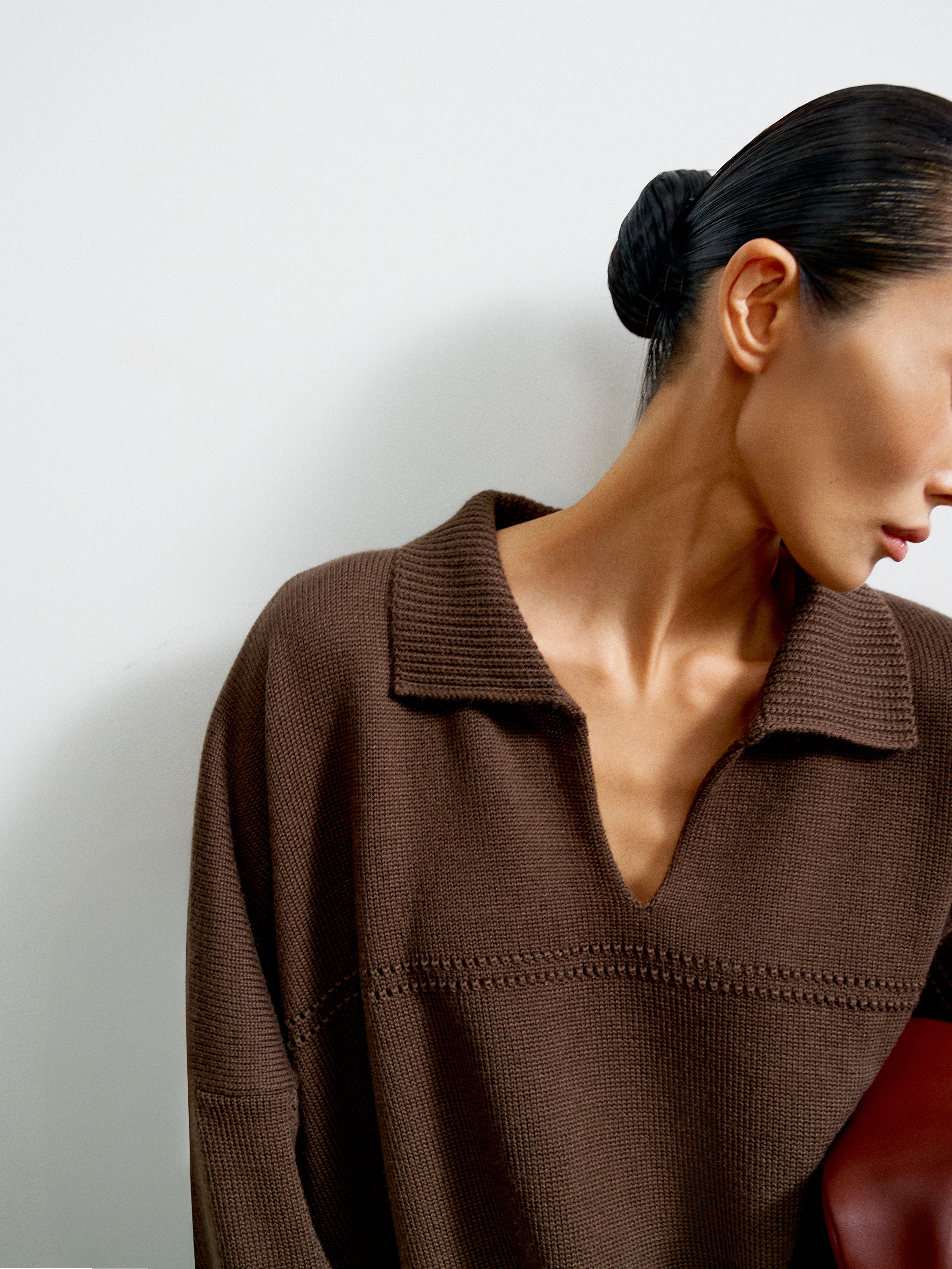 ANDREA jumper, chocolate