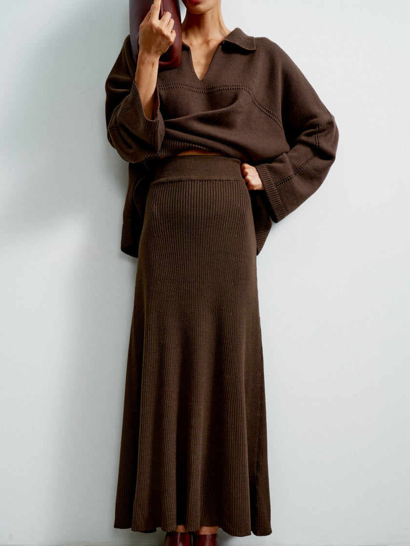 ANDREA skirt, chocolate