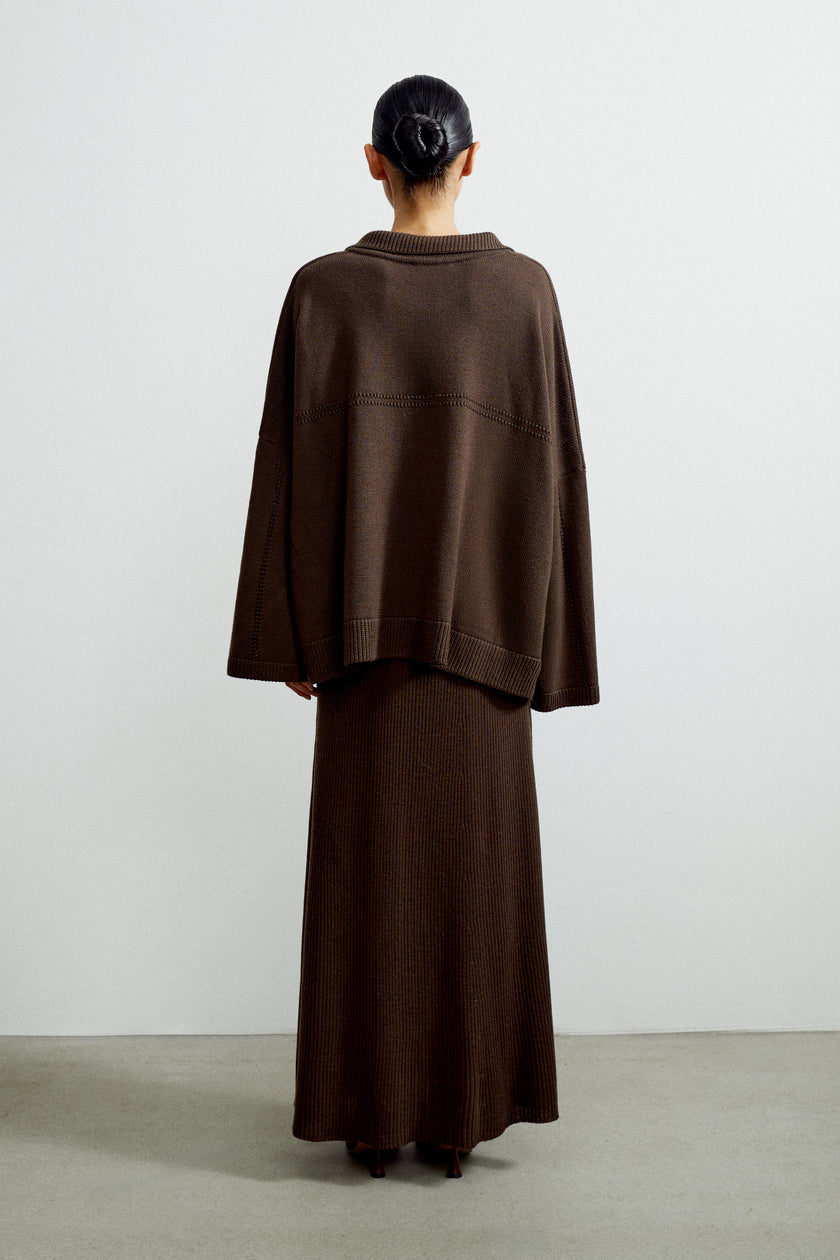 ANDREA skirt, chocolate