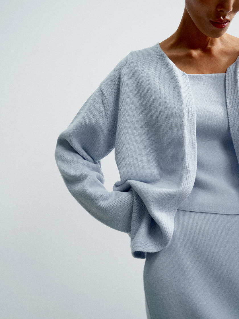 VALERA cardigan, light blue
