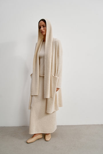 ISABEL wool cashmere capor, beige