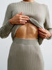 SHANTY skirt, gray-beige