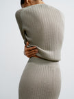 SHANTY long sleev jumper, gray-beige