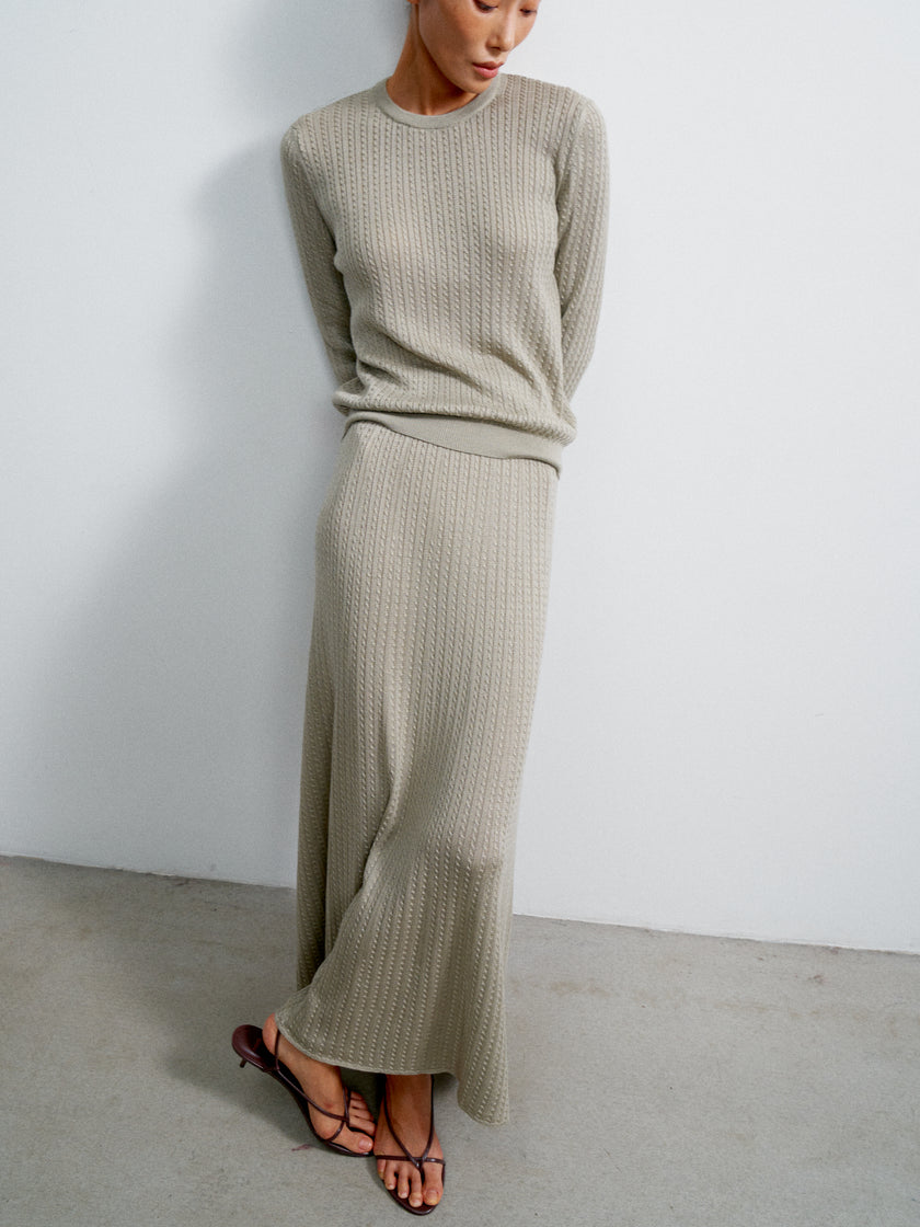 SHANTY skirt, gray-beige