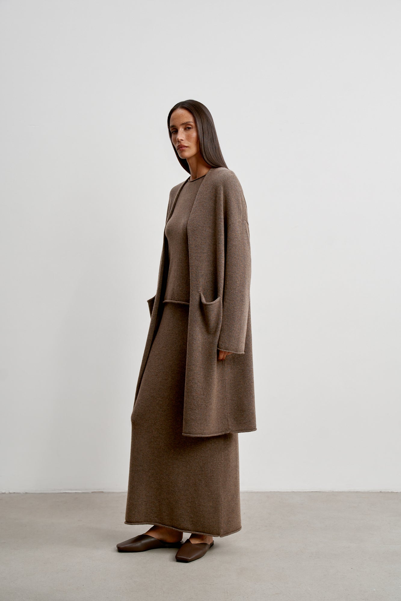 ISABEL cardigan, chocolate