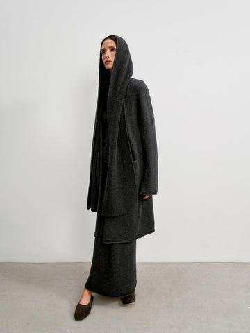 ISABEL wool cashmere capor, chocolate