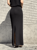 FLUFFY skirt, black