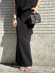 FLUFFY skirt, black