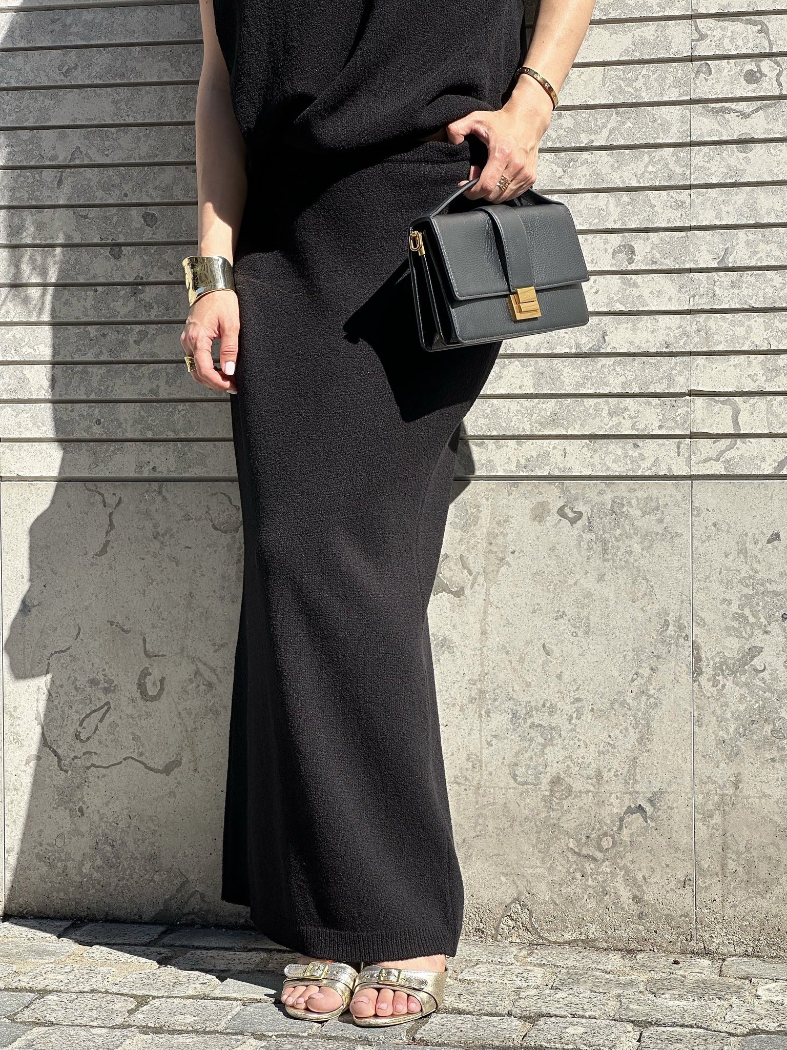 FLUFFY skirt, black