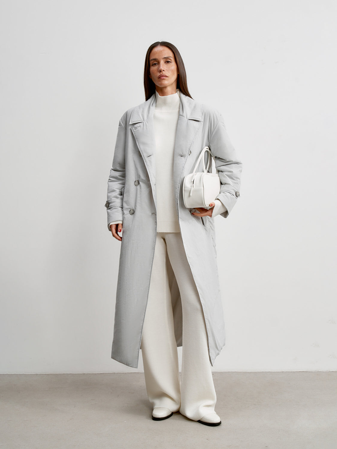 VANESSA lightweight down jacket, light gray