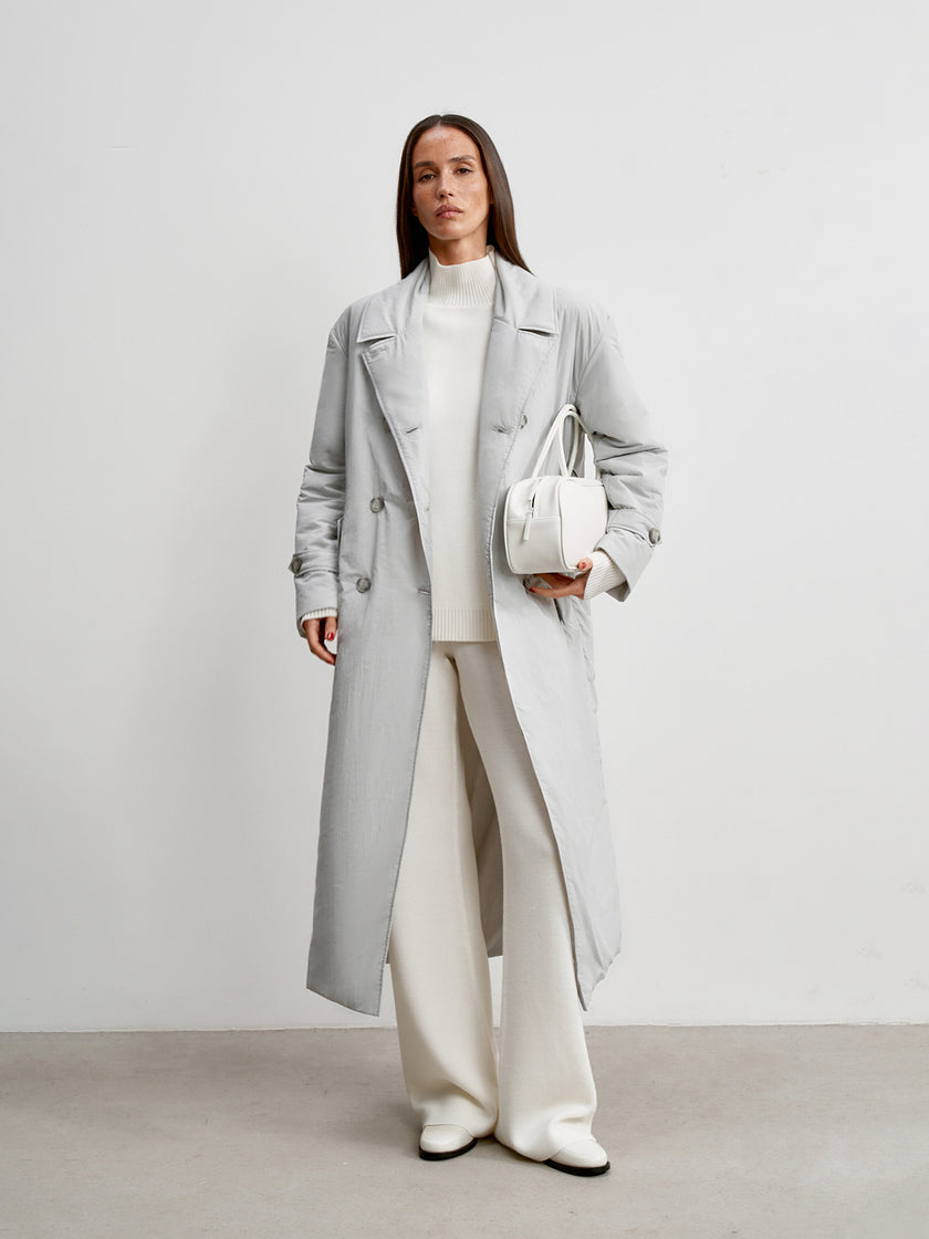 VANESSA lightweight down jacket, light gray